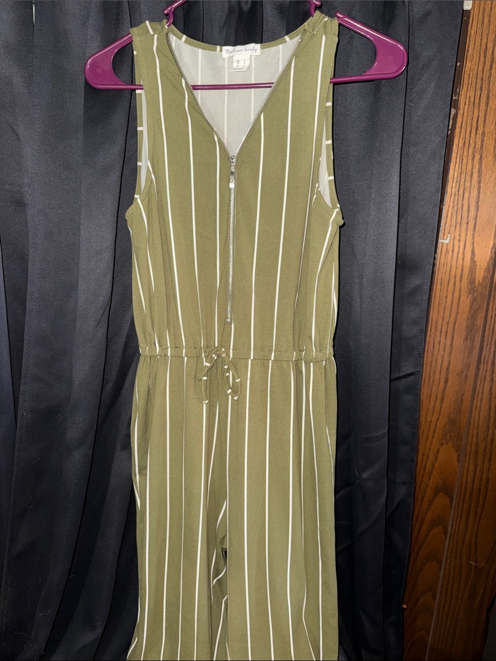 Olive Striped Kids One-Piece jumpsuit by streetwear society